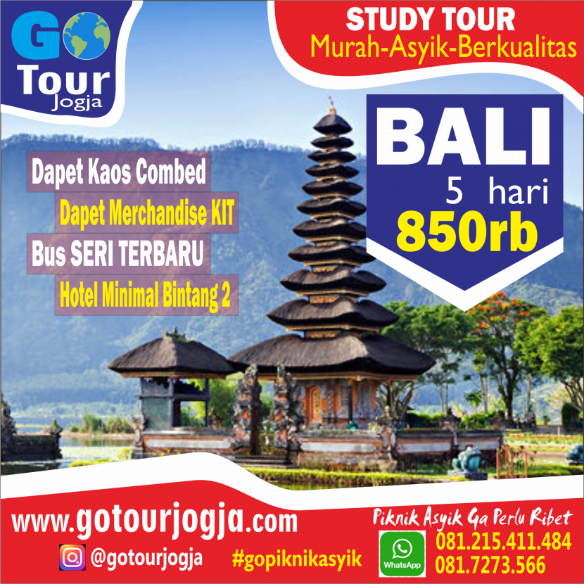 Paket Study Tour Bali GO Tour And Travel JOGJA